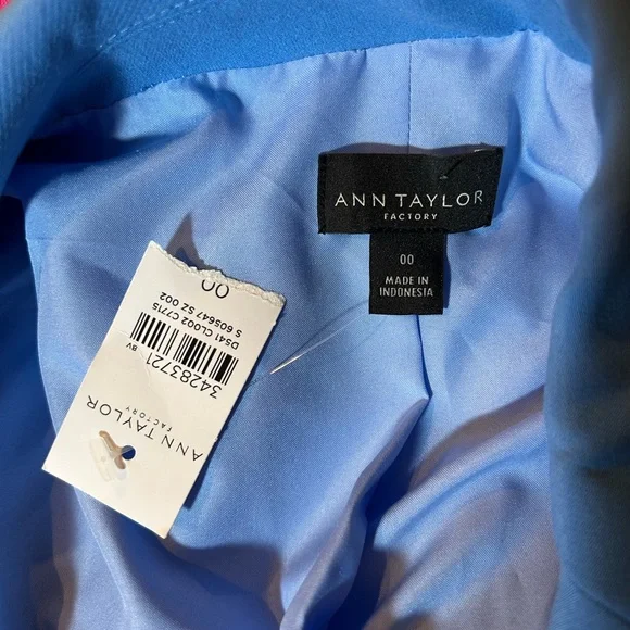 Ann Taylor Periwinkle Blue Stretch Blazer 🆕 - Picture 10 of 10